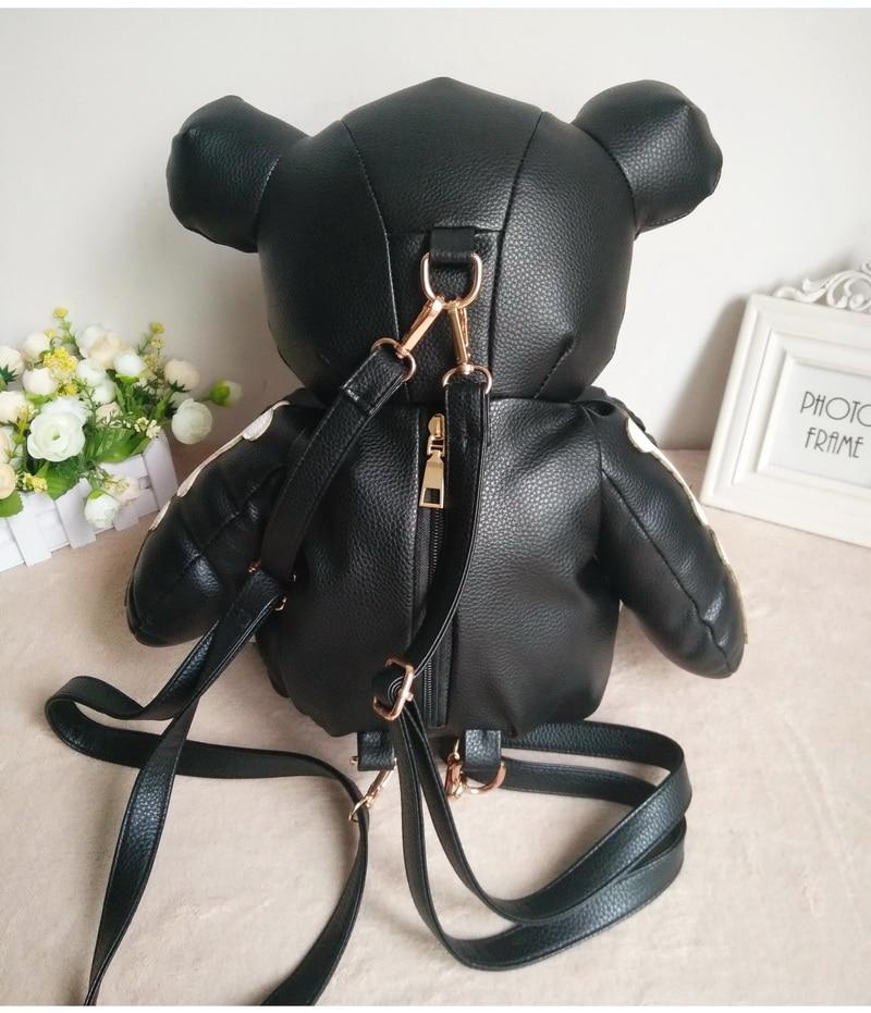 1 Sets of Hod Health & Home Punk Goth Skeleton Bear Backpack | Accessories For Women