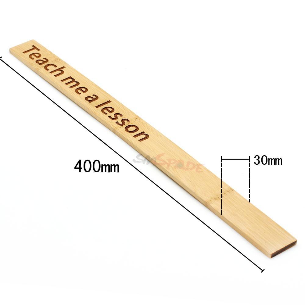 Bdsm Spanking Ruler 40Cm Long Bamboo Paddle Impact Play Toy