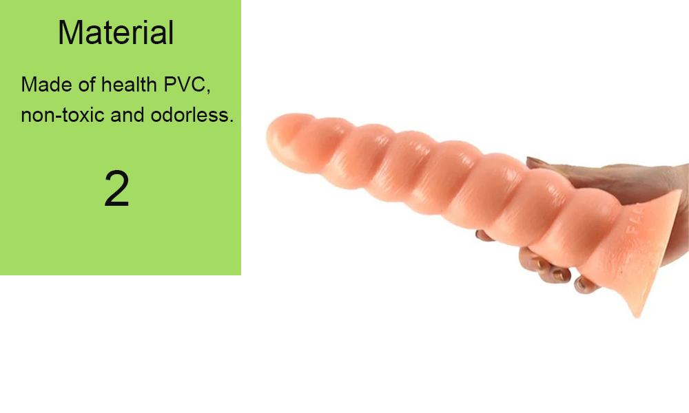 Thick Spiral Big Dildo Long Anal Plug Dong Suction Cup Masturbation Large