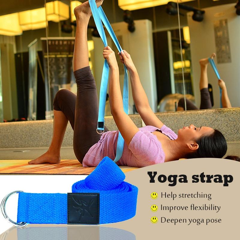 2Pcs Foam Yoga Block Plus Strap Exercise Fitness Workout