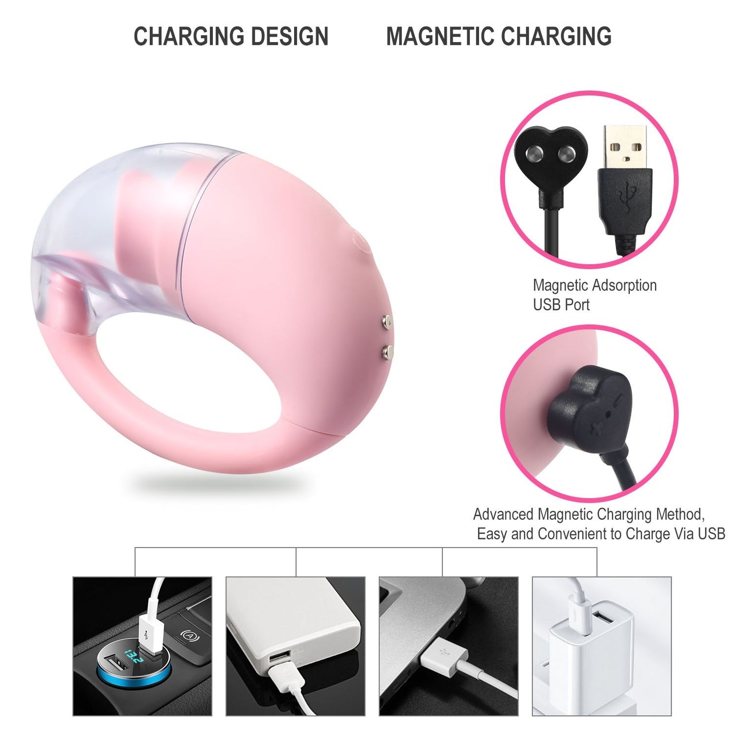 Clitoral Suction Vibrator Silicone Nipple Sucking Massager Pink Green