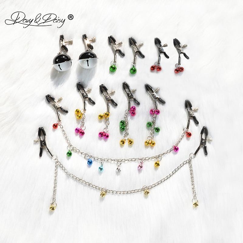 Christmas Bells Nipple Clamps Breast Clips Bdsm Bondage Restraints