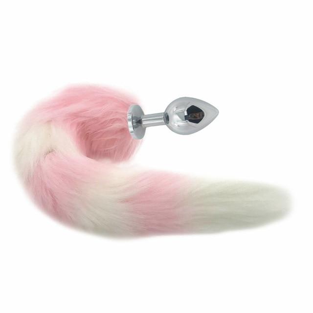 Pretty Pink Kitten Anal Butt Plug With Soft Tail Bdsm Pet Play