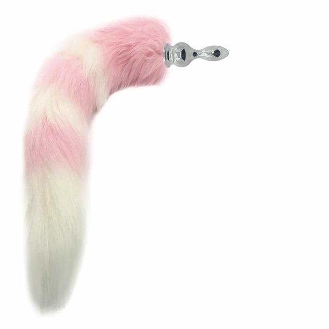 Pretty Pink Kitten Anal Butt Plug With Soft Tail Bdsm Pet Play
