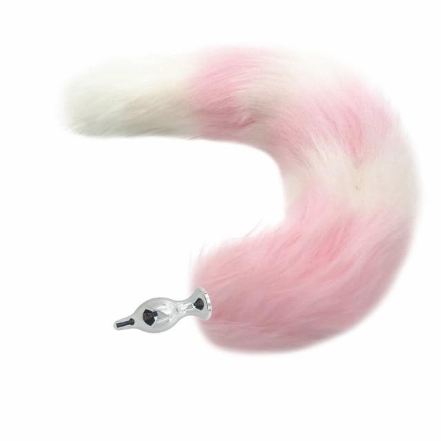 Pretty Pink Kitten Anal Butt Plug With Soft Tail Bdsm Pet Play