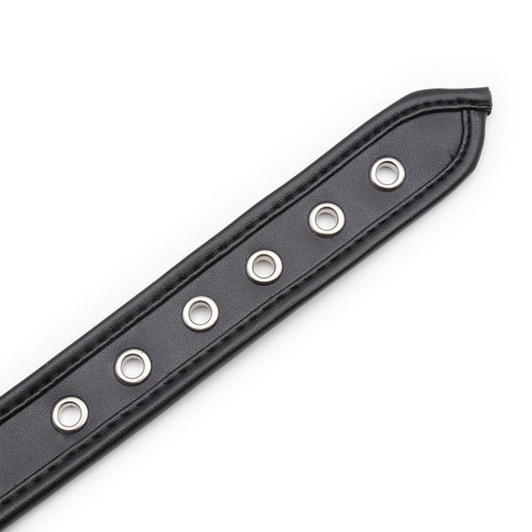 Soft Padded Collar Bdsm Pu Leather Slave Role Play Fetish Restraints Bondage