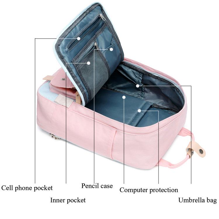 Pastel Blue Pink Backpack Ddlg Littles Bag