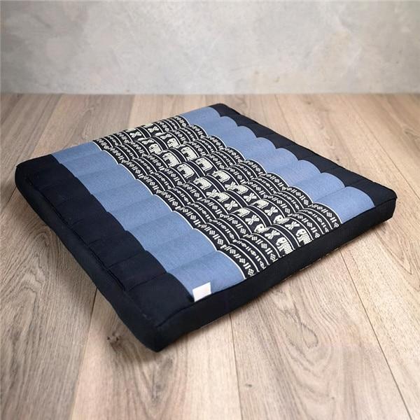 Red Or Blue Thai Design Meditation Cushion Comfortable Kapok Filling Floor Seat
