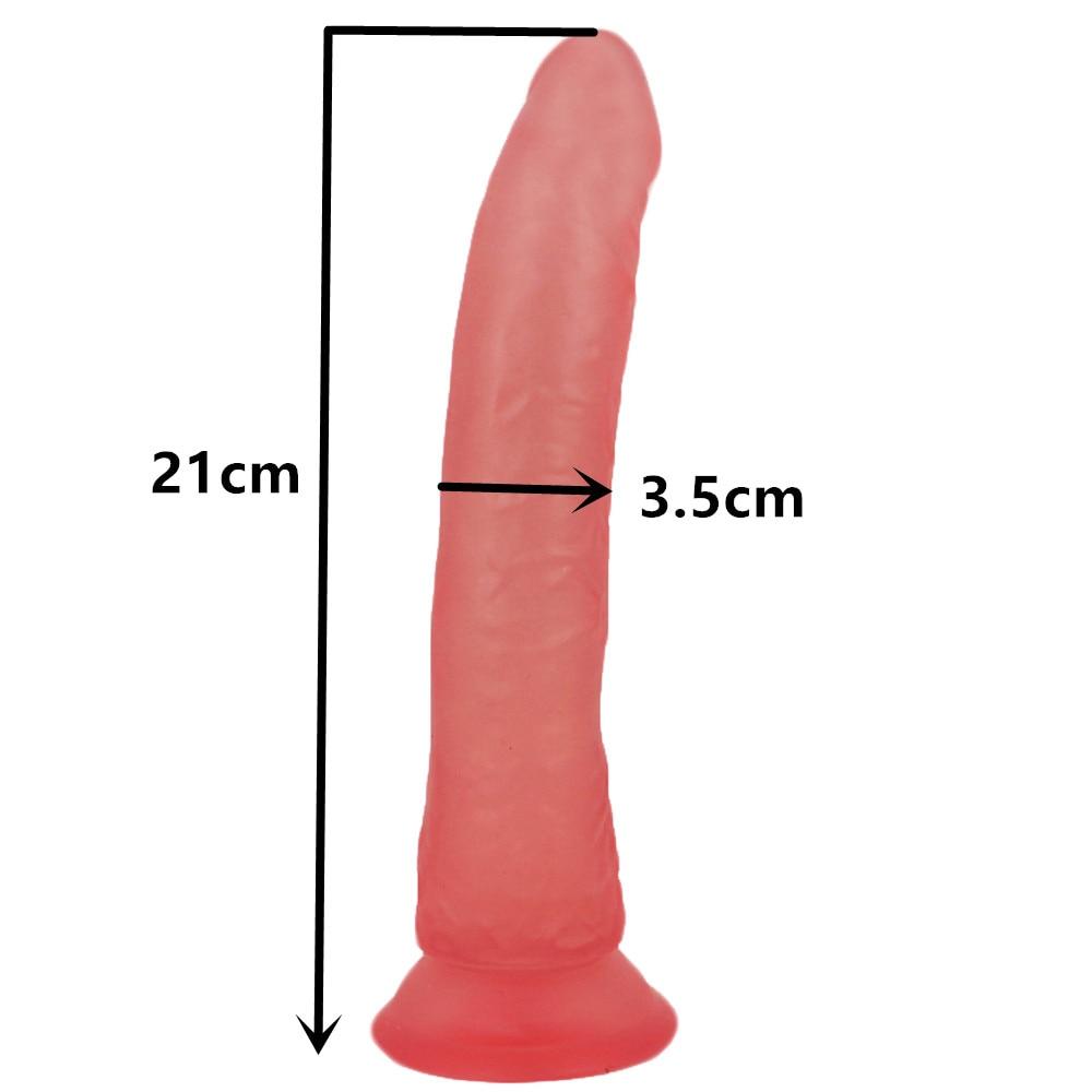 Realistic Jelly Dildo Strapon Harness Couples On