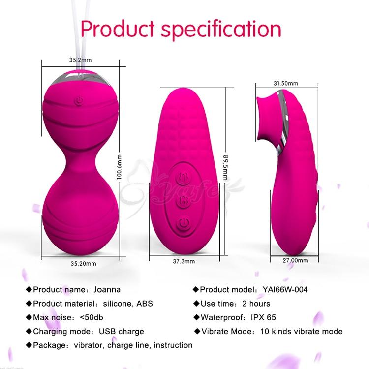 Pink Purple 10 Speed Vibrating Kegel Remote Vibrator Ben Wa Balls