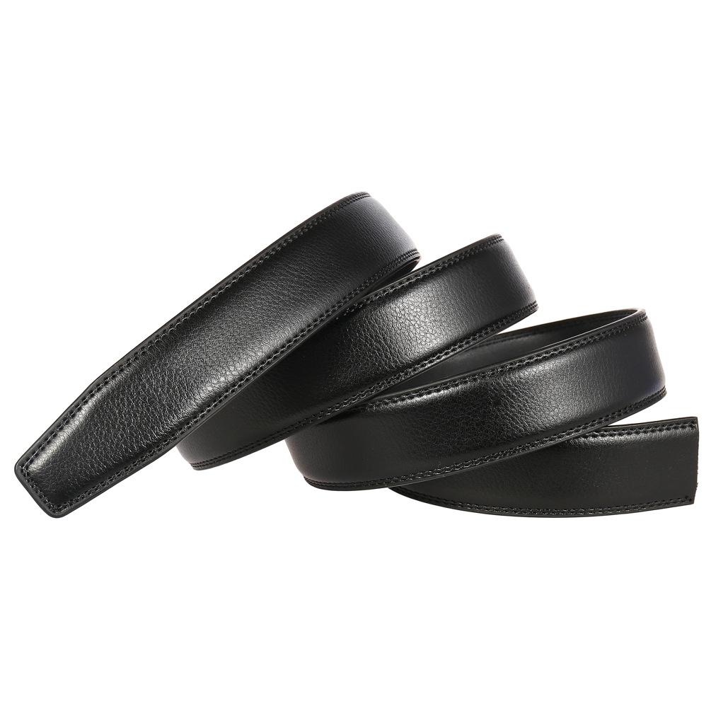 Black Red Real Leather Spanking Strap No Buckle Belt Bdsm Impact Fetish