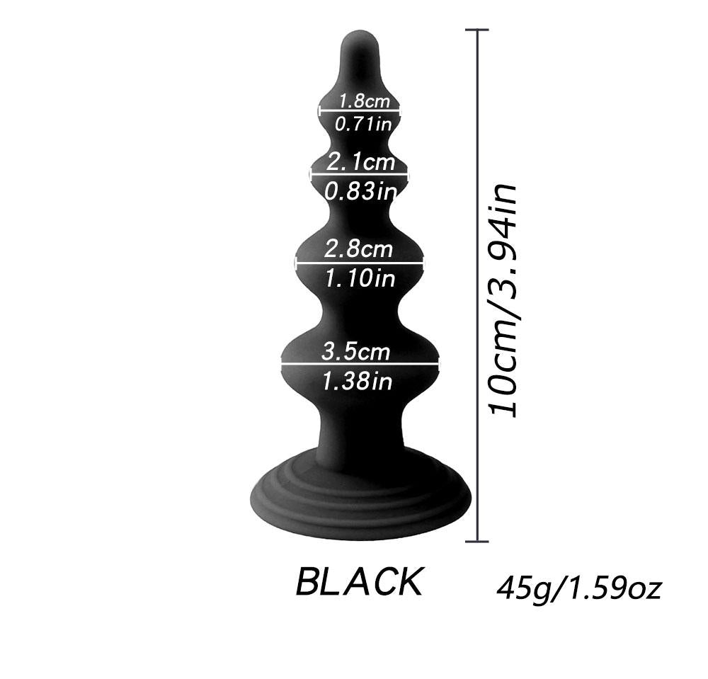Silicone Anal Dildo Prostate Massager Strong Suction Cup Butt Plug