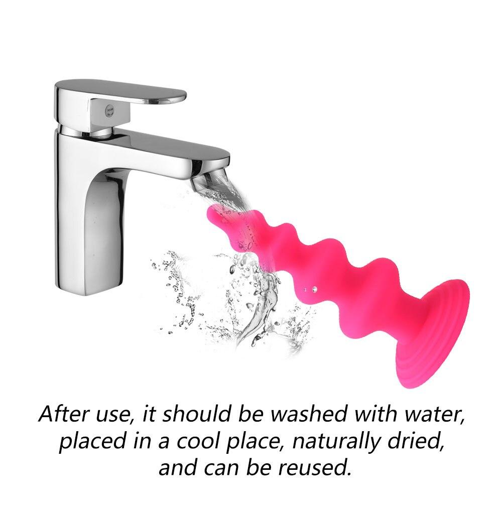Silicone Anal Dildo Prostate Massager Strong Suction Cup Butt Plug
