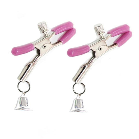 Sexy Nipple Clamps With Silver Bells Breast Clips Bdsm Kink Fetish