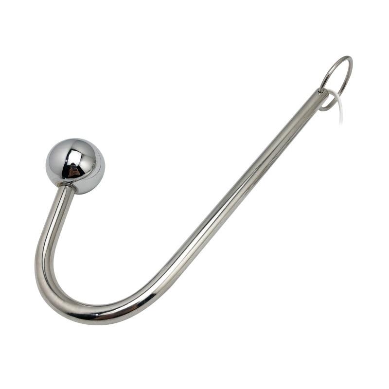 3 Sizes Electro Hook Electric Stimulation Toy Metal Anal Beads Bdsm