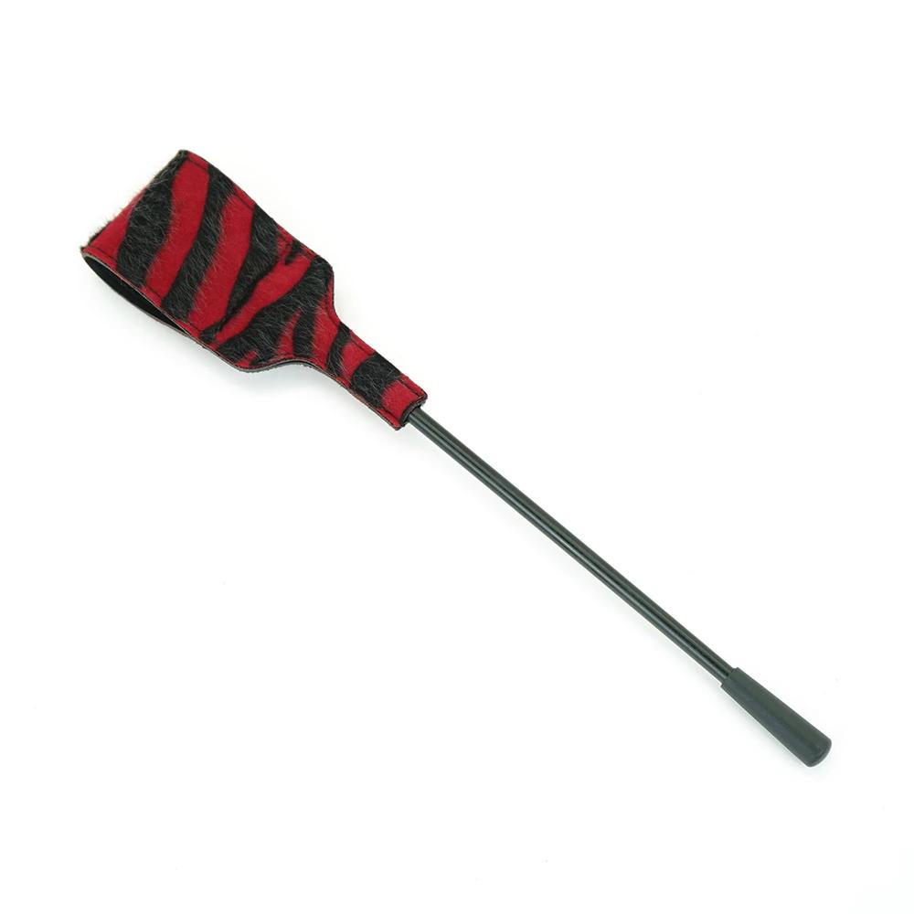 Bdsm Spanking Crop Black Red Impact Play Toy