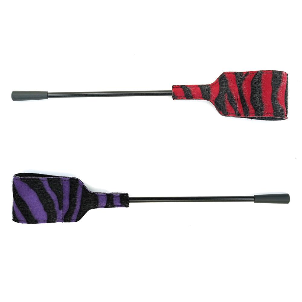 Bdsm Spanking Crop Black Red Impact Play Toy