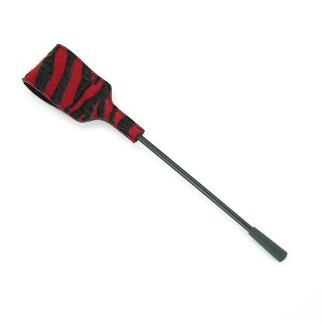 Bdsm Spanking Crop Black Red Impact Play Toy