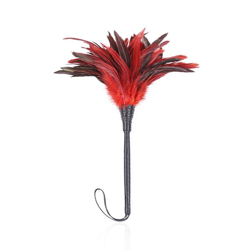 Red Feather Clit Tickler Bdsm Erotic Play Kink Fetish Couples