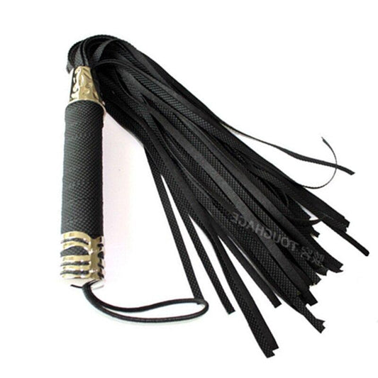 Bdsm Black Rubber Flogger Ass Spanking Sex Whip Impact Toy