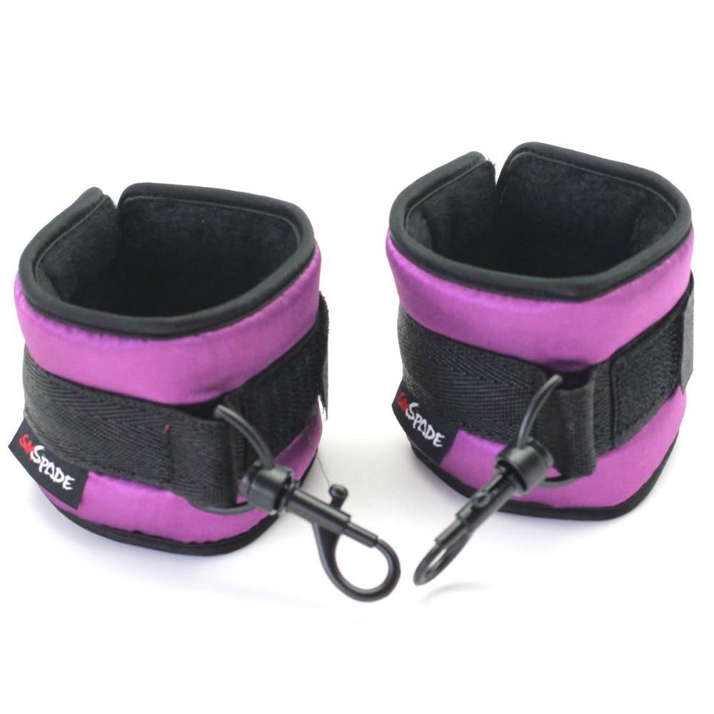 Satin Ankle Cuffs Bedroom Sex Restraints Bondage Bdsm Toys Kink