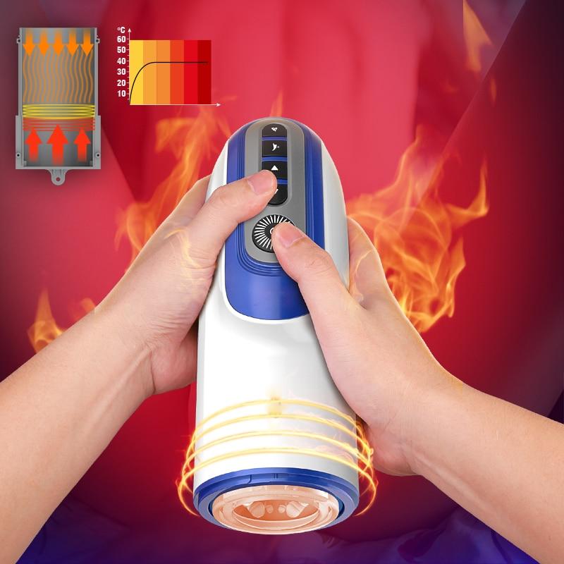Oral Sex Machine Automatic Pussy Cup Sucking Heating Male Masturbator