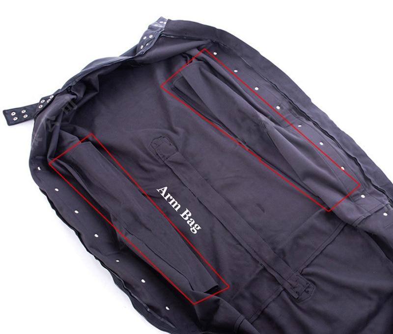 Black Mummification Bdsm Restraints Sleeping Body Bag Sack Straitjacket