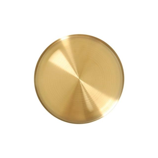Stainless Steel Golden Tray Storage Decor