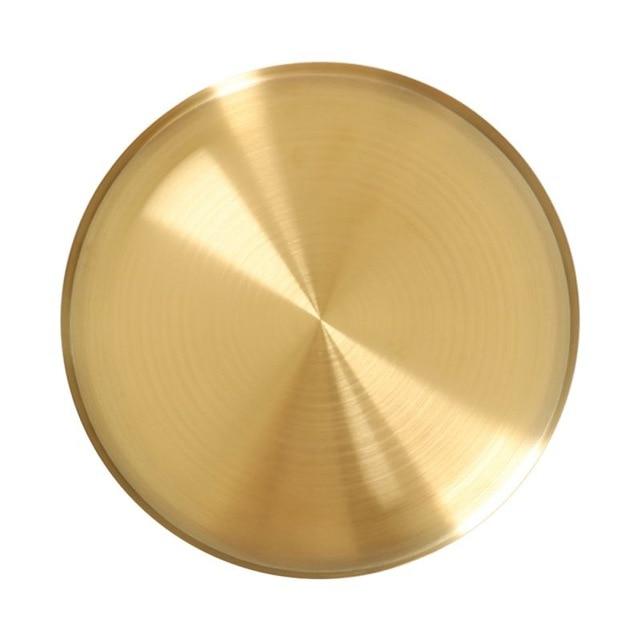 Stainless Steel Golden Tray Storage Decor