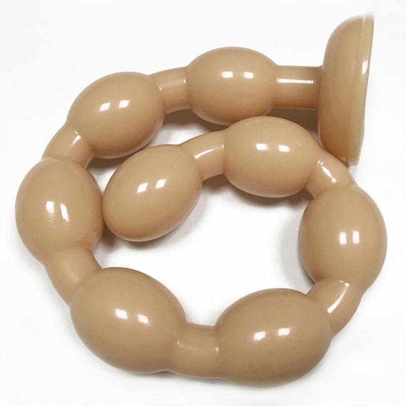 19.69 Inch Super Long Beads Anal Masturbator With Suction Cup