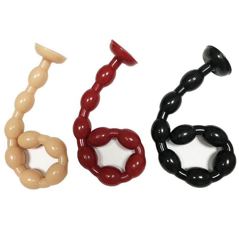 19.69 Inch Super Long Beads Anal Masturbator With Suction Cup