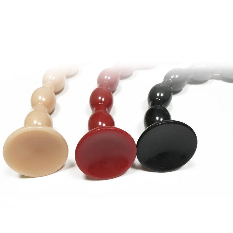 19.69 Inch Super Long Beads Anal Masturbator With Suction Cup