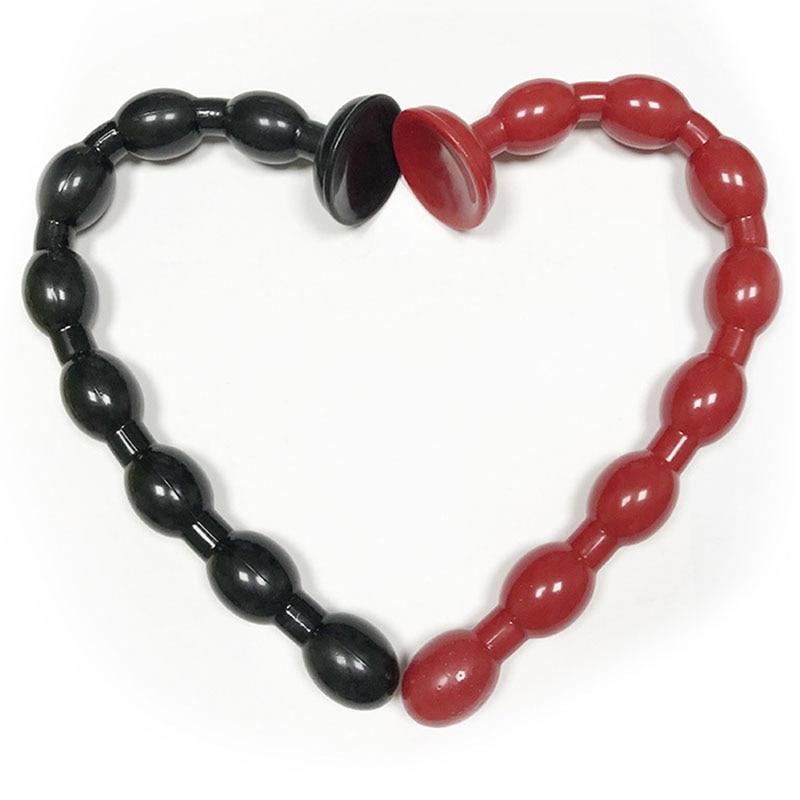 19.69 Inch Super Long Beads Anal Masturbator With Suction Cup