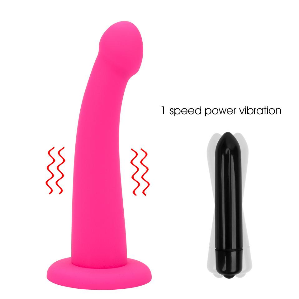 Wearable Panties Dildo Strap On Harness Realistic Penis Vibrator