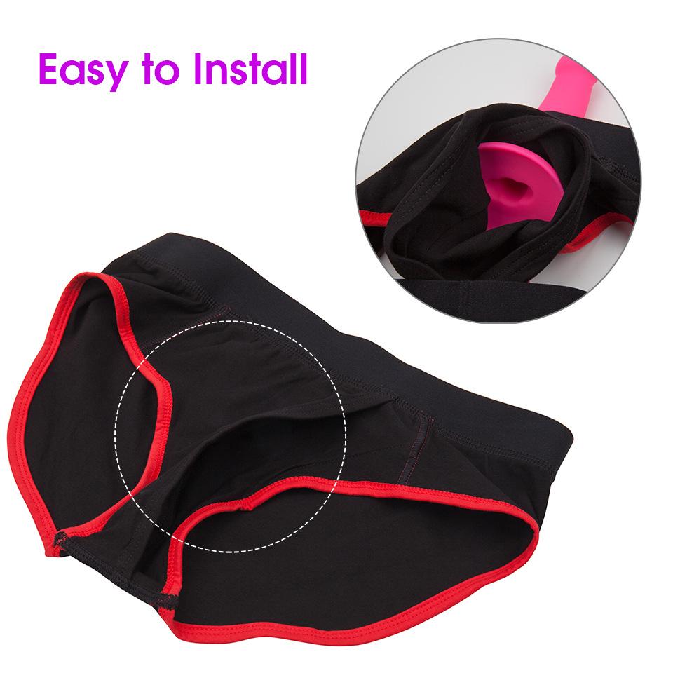 Wearable Panties Dildo Strap On Harness Realistic Penis Vibrator