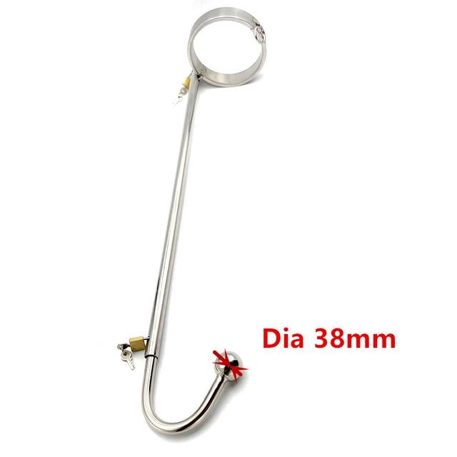 Stainless Steel Collar Slave Posture Bar Anal Hook Bondage Bdsm Restraints Kit