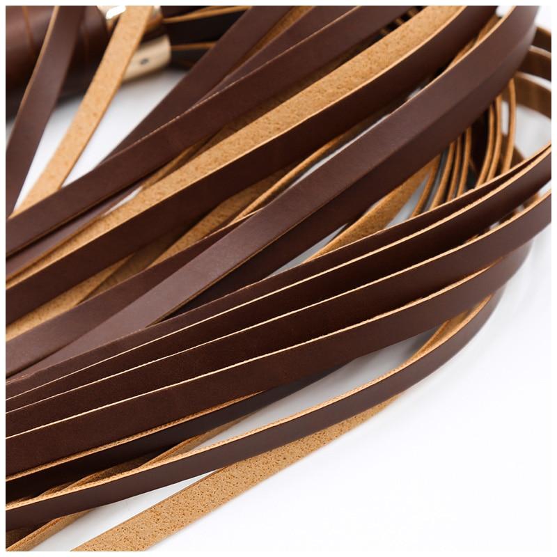 Brown Or Black Flogger Spanking Sex Toy Bdsm Bondage Restraints