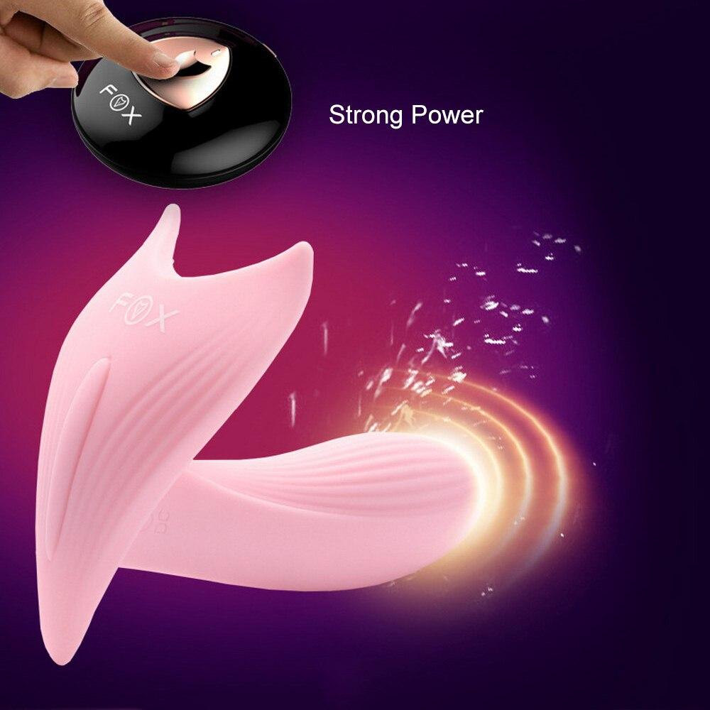 Sexy Fox Automatic Heating Wireless Wearable Dildo Vibrator Clitoral Stimulation