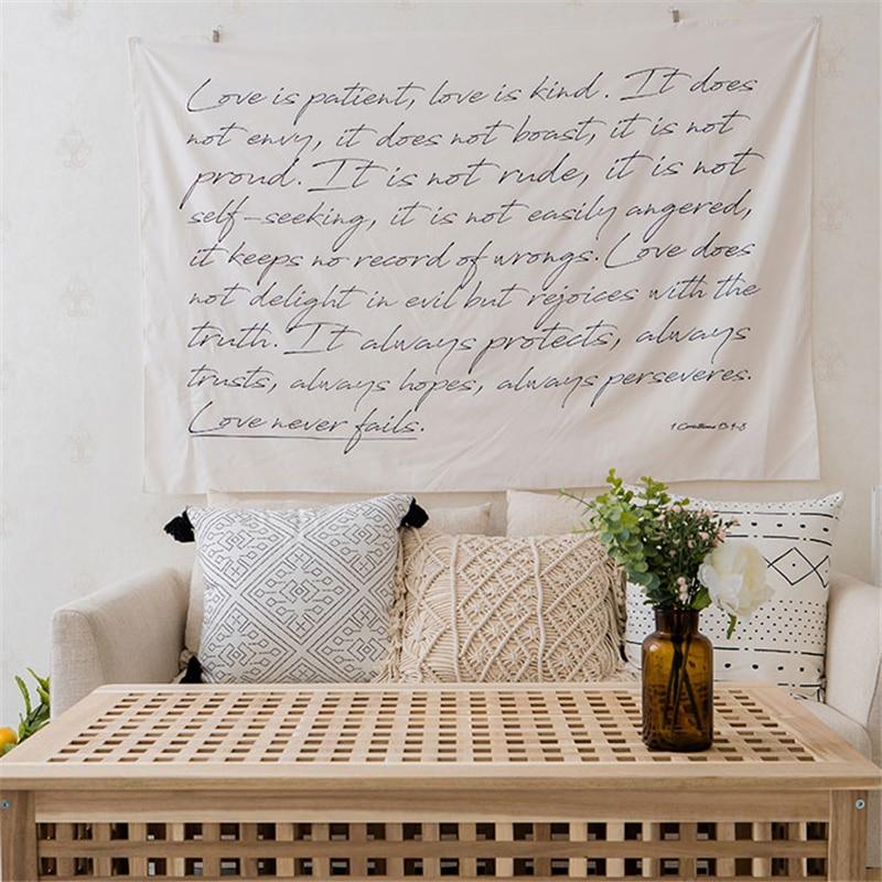 Corinthians Tapestry Hanging Wall Art Home Decor