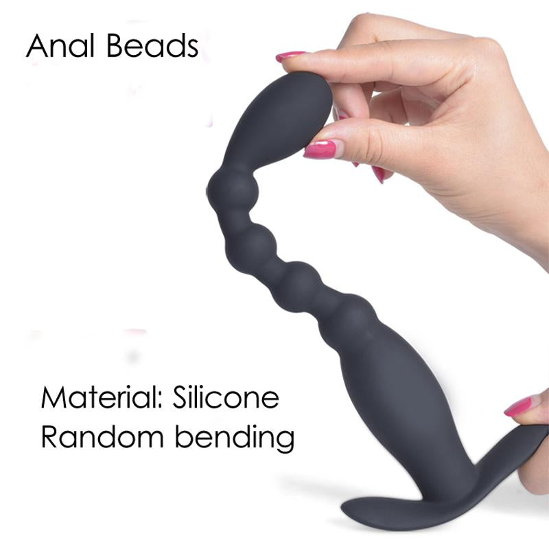 Wireless Control Anal Beads Vibrator Prostate Massager Butt Plug
