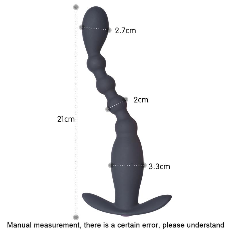 Wireless Control Anal Beads Vibrator Prostate Massager Butt Plug