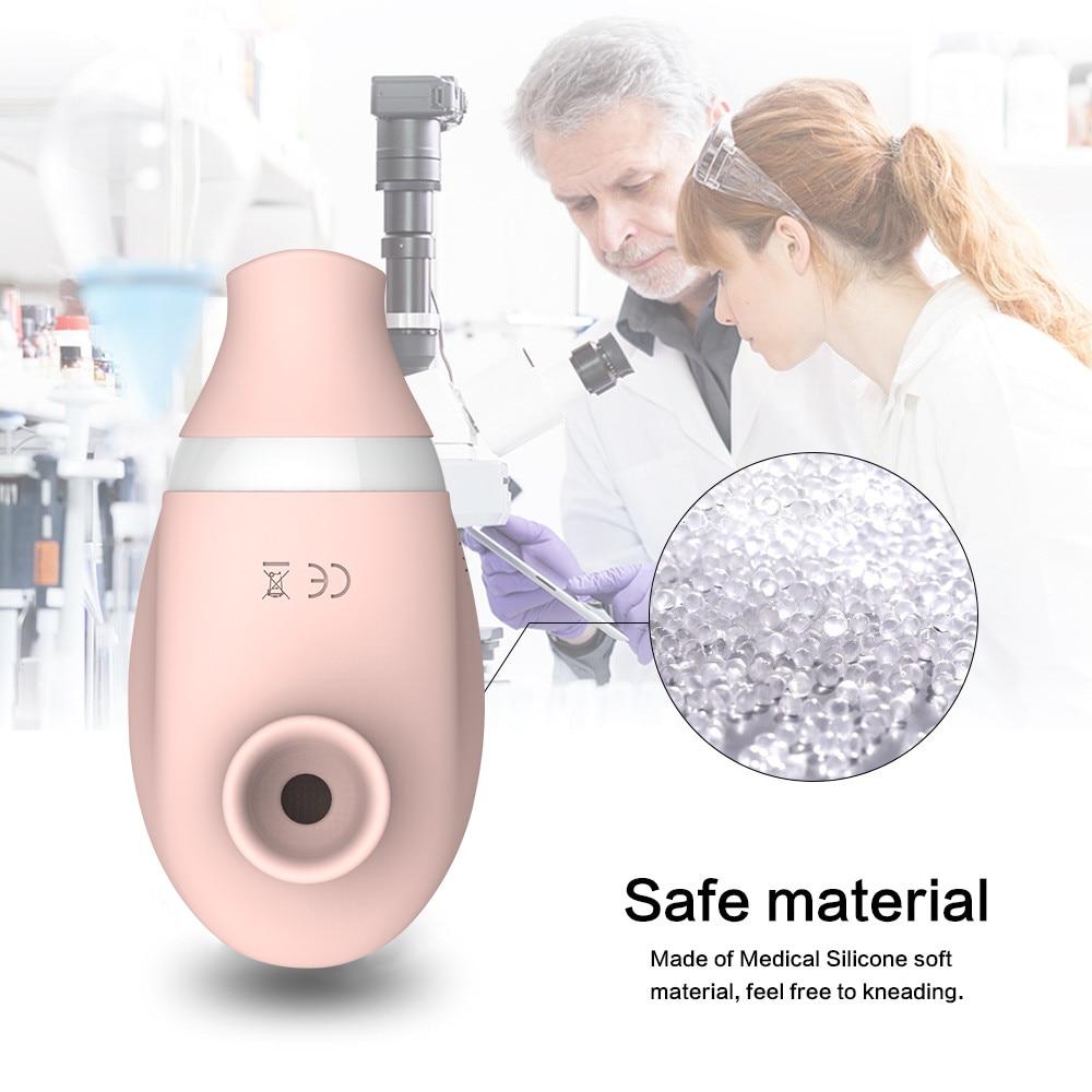 Sucking Licking Mini Vibrator Nipple Clitoris Suction Oral Sex Stimulator