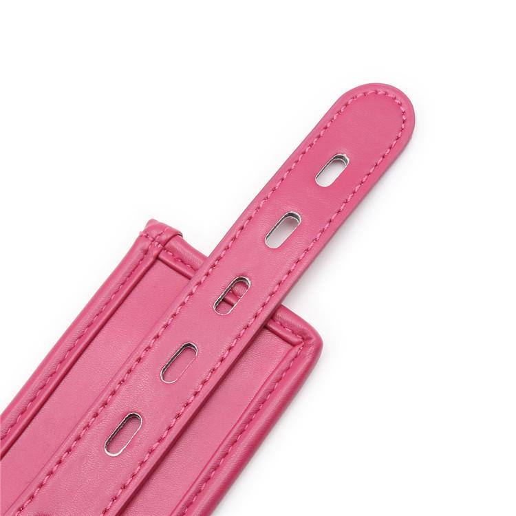Pink Leather Wrist Or Ankle Cuffs Bdsm Toys Bondage Restraints