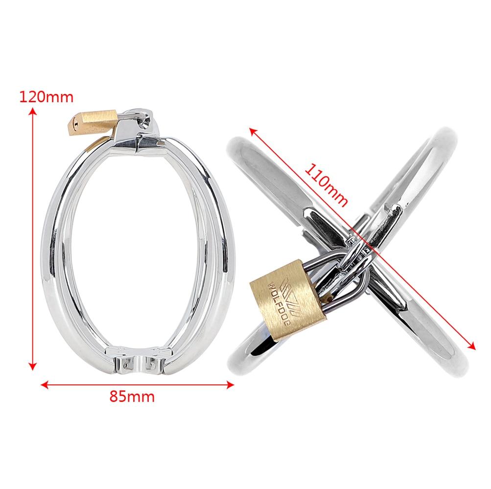 Stainless Steel Cross Wrist Handcuffs Lockable Restraints Bondage Bdsm
