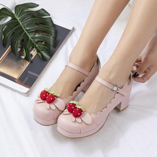 Berry Babe Mary Janes Lolita Shoes