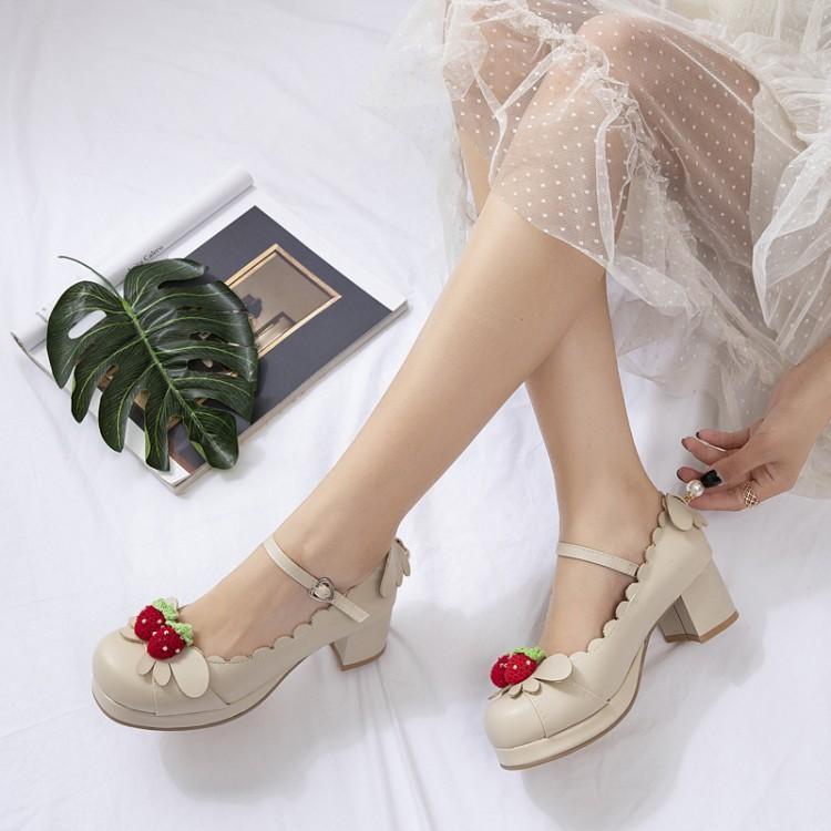 Berry Babe Mary Janes Lolita Shoes