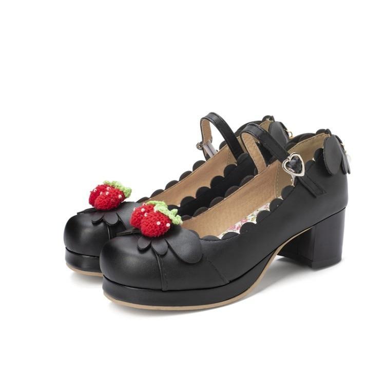 Berry Babe Mary Janes Lolita Shoes