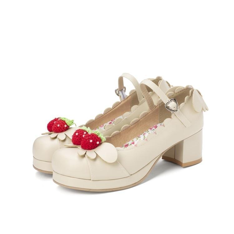 Berry Babe Mary Janes Lolita Shoes