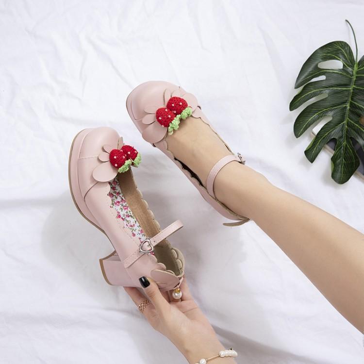 Berry Babe Mary Janes Lolita Shoes