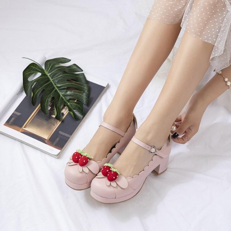 Berry Babe Mary Janes Lolita Shoes